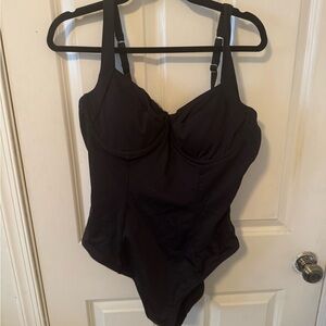 Cupshe Elegant Black One Piece Swimsuit